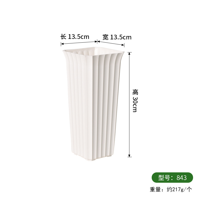 Jardinera Rectangular de Plástico Resistente a la Corrosión para Decoración del Hogar image 32