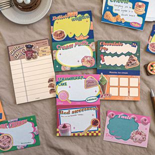 Mu Ran Ancient Early Food Notebook Baking Holiday Food Tearable Notebook Handbook Collage Material Notebook