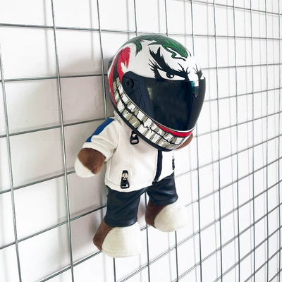 Agv Motorcycle Gift Racing | Motosiklet dəbilqələri - height-28cm-white-bearm-white-clown-upgraded-internal-buckle