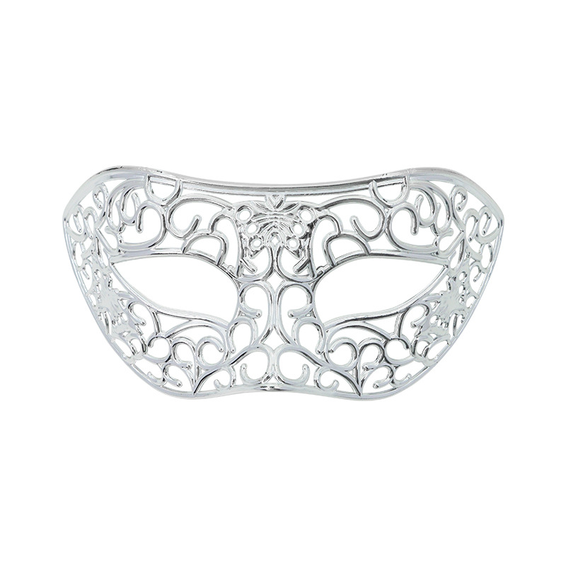 Venta caliente transfronteriza galvanoplastia calada Carnaval de Halloween multicolor de media cara Los hombres admiten máscara de fiesta máscara de bar