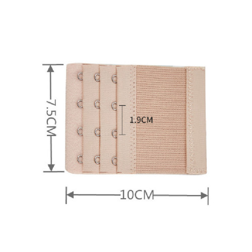 （独立包装）弹力松紧三排四扣不锈钢文胸加长扣 内衣搭扣延长扣