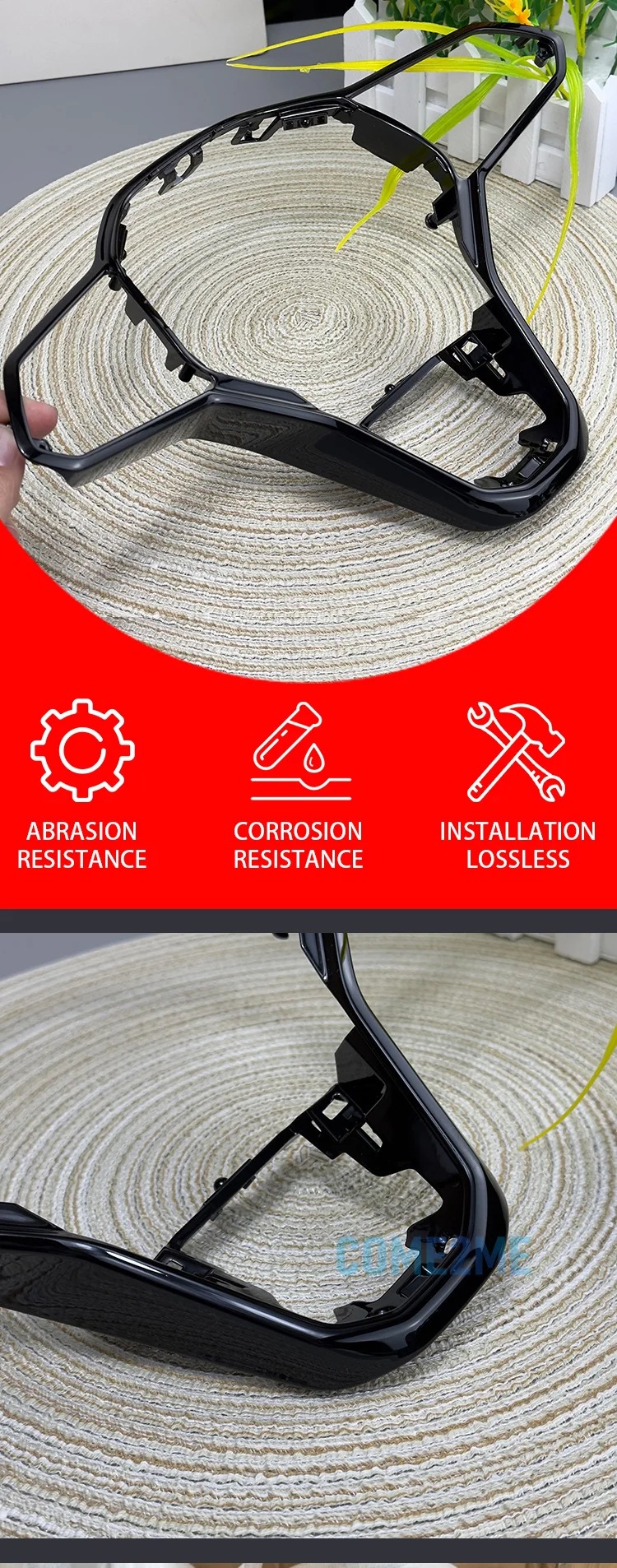 Suitable for Volkswagen Golf MK8, Tiguan, Jetta, Touareg, Passat steering wheel touch button frame