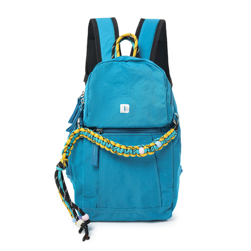 Japanese-style minimalist lightweight nylon backpack, large capacity, solid color, commuting fashion casual outdoor travel multi-purpose double shoulder bag