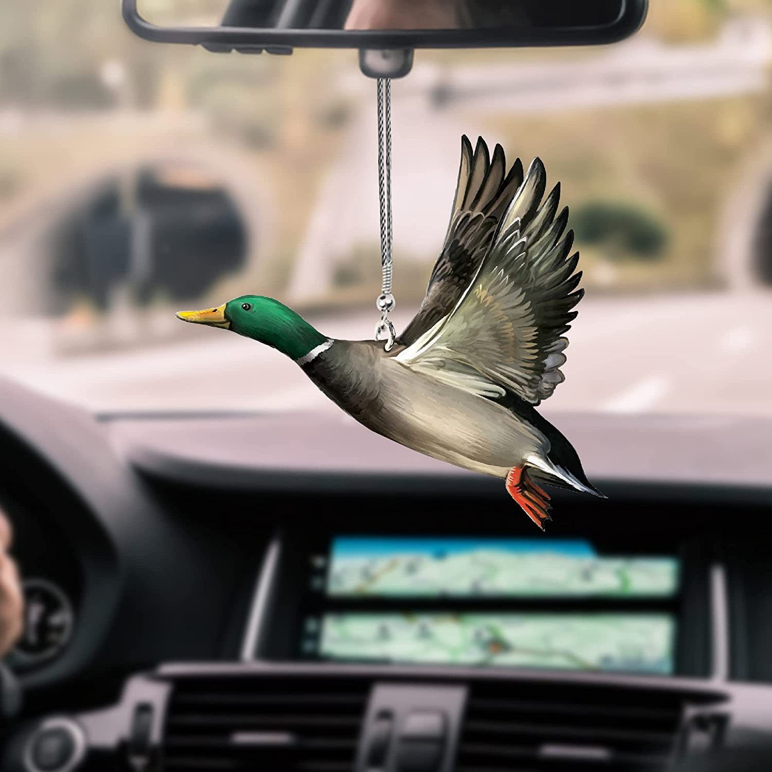 Nuevos productos creativos transfronterizos colibríes acrílico para automóviles colgantes mochila colgantes regalo de cumpleaños decoración para el hogar