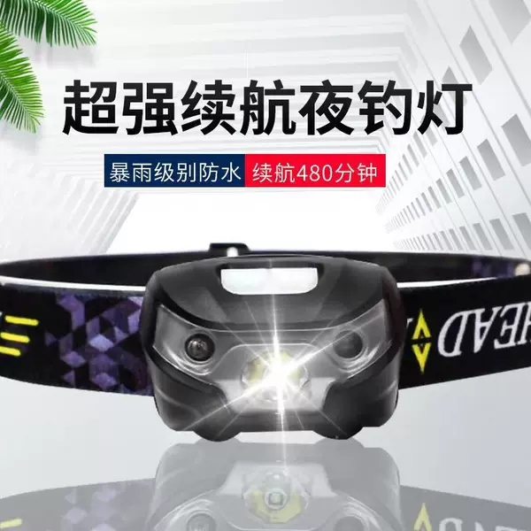 Cross-Border Owl Led Strong Light Sensor Headlamp Head-Mounted Fishing Gear Wholesale Discount from Fishing Tackle Store