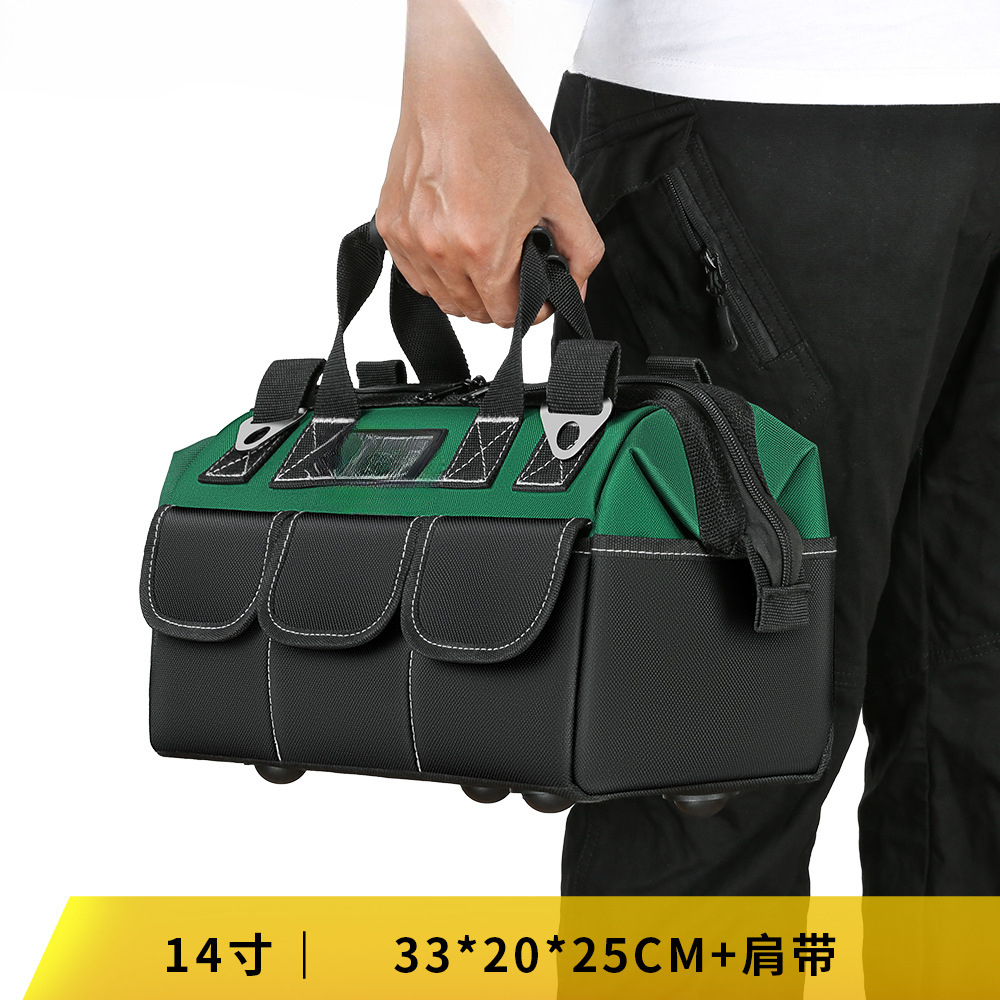 Kit de herramientas fuerte y duradero Kit de herramientas de lona gruesa caja de herramientas resistente al desgaste caja de herramientas de hardware caja de almacenamiento