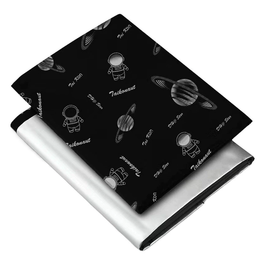 Amazon портативный теневой занавес 420D ткань Оксфорд полный оттенок ткань с серебряным покрытием водонепроницаемая защита от солнца солнцезащитный козырек DIY занавеска