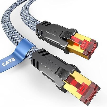 Cat8 Super Category 8 Braided Network Cable 40Gbs Finished Network Cable Home Decoration Internet High-Speed Flat Patch Cable Wholesale Cat8 Super Category 8 Braided Network Cable 40Gbs Finished Network Cable Home Decoration Internet High-Speed Flat Patch Cable Wholesale
