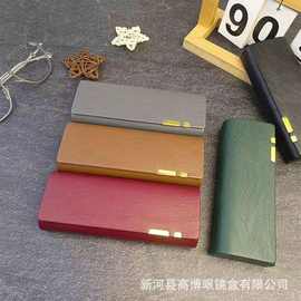 定制复古高级感新款近视眼镜盒小清新高档学生男女便携抗压可印字