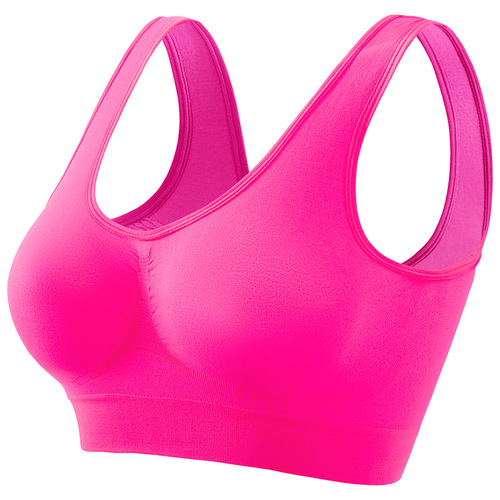 Sports Bra for Large Cup and Plus Size Women, No Underwire, Push-Up Design, Thin Cup with Pads, Sexy Base Layer Bra