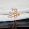 New DIY hair accessories accessories Pearl leaves, branches, flower plate drilling pine branches handmade beauty materials