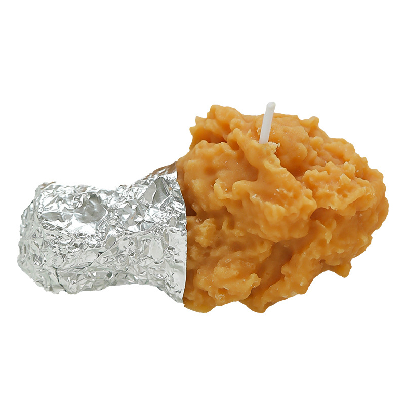 Vela de aromaterapia de pollo frito al por mayor recuerdo hecho a mano regalo de cumpleaños caja de regalo vela de fragancia cera de modelado de simulación