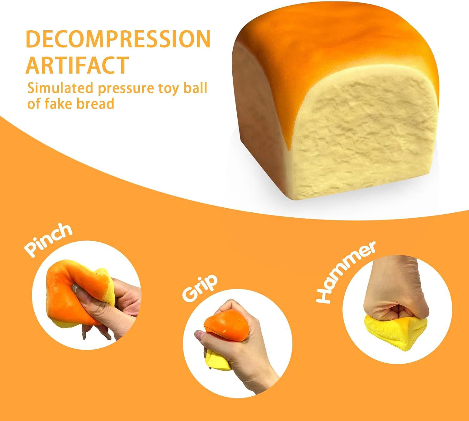 Hawaiian Roll Slow Rebound Squishy Stress Relief Toy For Kids_voghion.com