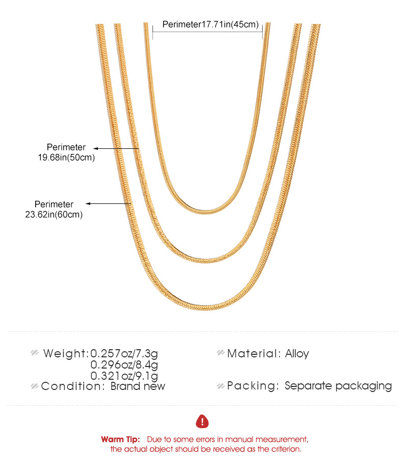 蛇骨链项链长款