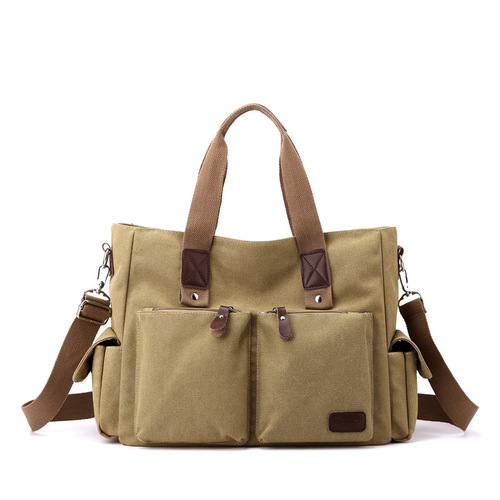 New Fashion Men's Handbag Briefcase Unisex Shoulder Bag Crossbody Bag Casual Laptop Travel Bag One Piece Dropshipping