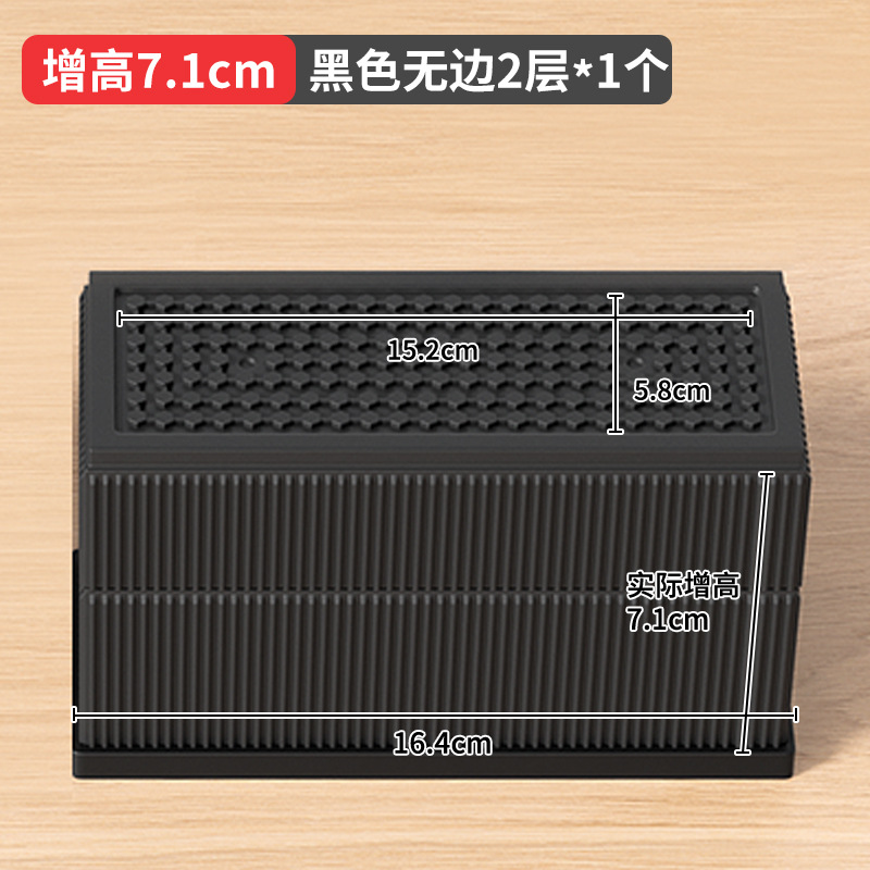 国境を越えたアマゾンの黒色家具ベッドが高くなった足マット2 358インチテーブルソファーキャビネットtpu滑り止めオーバーレイ