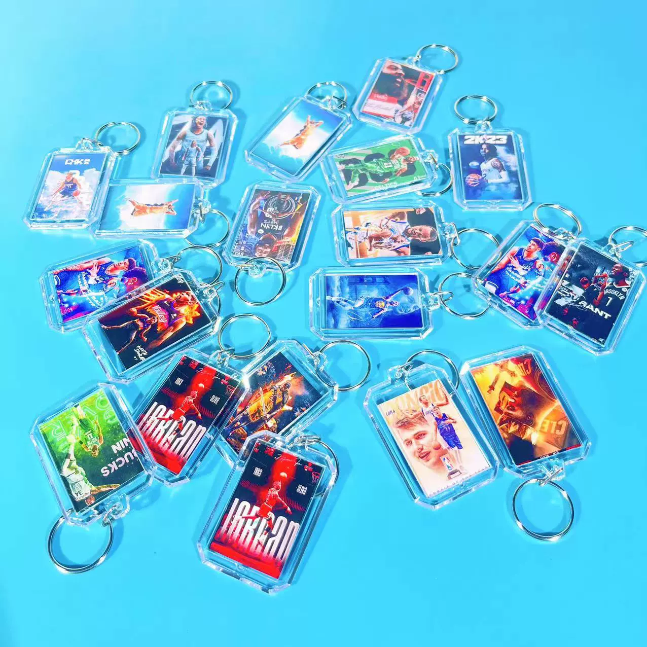 Коби Карри Джеймс Ирвинг баскетбольная звезда фото акриловый брелок школьный рюкзак Подвеска подарок