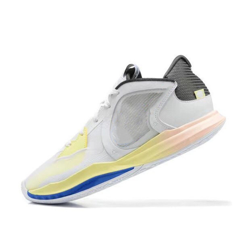 アイバニス 5 世代白青黄色夏ロートップ Kyrie5 ロー黒白赤メンズ実用的な耐摩耗性エアクッションバスケットボールシューズ女性用|undefined