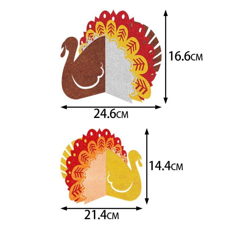 Nuevo estilo transfronterizo decoración de fiesta de Acción de Gracias decoración tridimensional de pavo festival de la cosecha decoración especial decoración de otoño