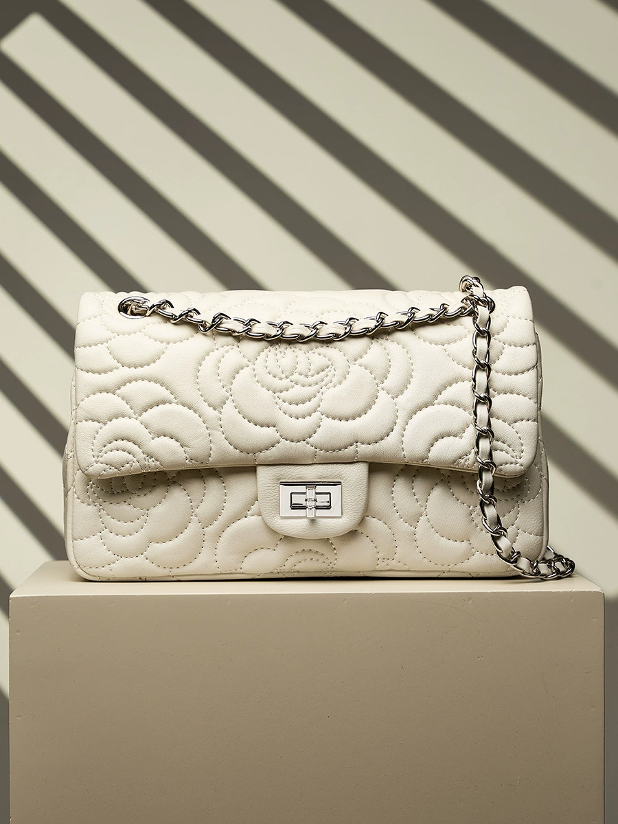 Горный чай, чай «Горное облако», цепочка, сумка через плечо, стиль Chanel, натуральная кожа, западный стиль
