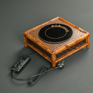 Bamboo Stove Bamboo Electric Pottery Stove Tea Stove Silent Purple Bamboo Meru Bamboo Vintage Tea Ceremony Boiling Water Glass Iron Pot High-grade