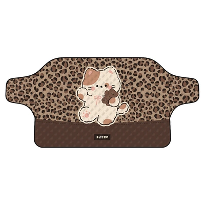 Blue Rain New Product Car Windshield Snow Cover, Winter Snow Shield, Small Car Anti-Frost Cover, Sunshade (Sun shade) - leopard-print-cat-snow-shield