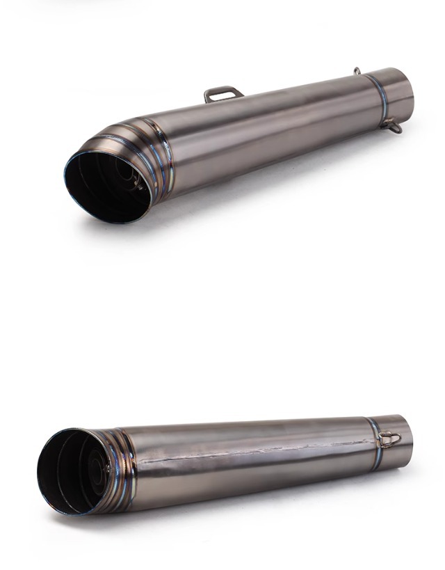 Motorcycle exhaust pipe modified GP tube titanium alloy imitation race street horizon domestic small ninja 60MM universal
