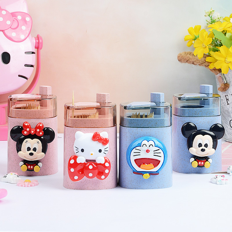 Toothpick box creative automatic pop -up home cartoon cute press…