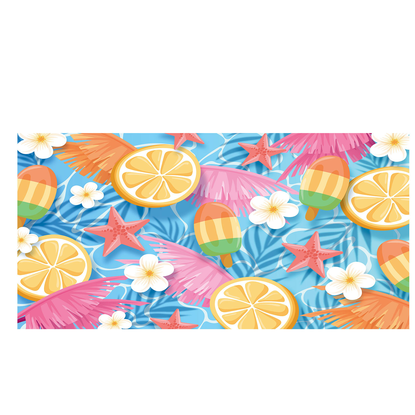 Serviette de plage citron impression numérique 3d microfibre_voghion.com