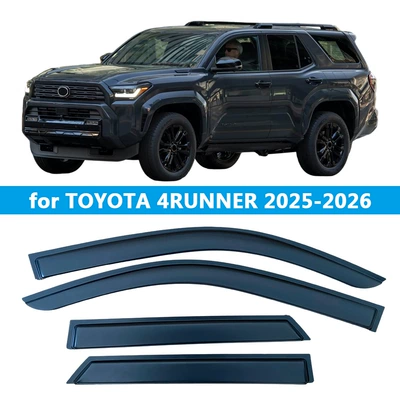 Suitable for Toyota Toyota 4Runner 2025-2026 Rain Shield Deflector Rain Eyebrow Thickened Light-Transmitting (Rain shield) - for-toyota-4runner-2025-20264pcs