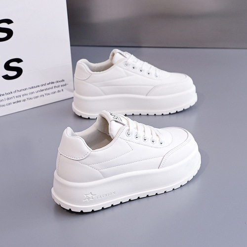 Women's 2025 Spring Stylish Platform Shoes with Thick Heel, Adjustable, Soft Sole, Non-Slip, Sporty Casual Shoes - Size 2812-1