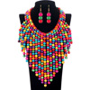 Necklace with tassels, chain, ethnic set, accessory, ethnic style, Amazon