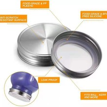 304不锈钢梅森罐盖子 公鸡杯70mm常规口宽口梅森杯硅胶垫片密封盖