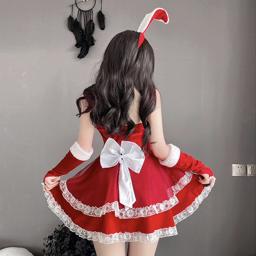 Cos Halloween Rabbit Costume Bunny Girl Clothes Maid Uniform Seductive New Year Christmas Dress Birthday 326