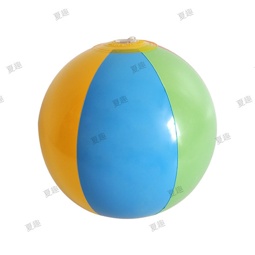 Inflatable water ball PVC six-leaf colorful ball 12cm inflatable six-leaf ball wholesale inflatable beach ball toy