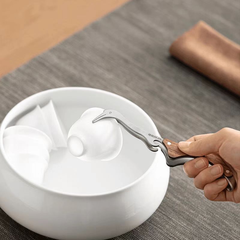 纯钛茶夹子家用高档茶具配件茶道茶具茶夹茶杯夹茶道茶具配件|undefined