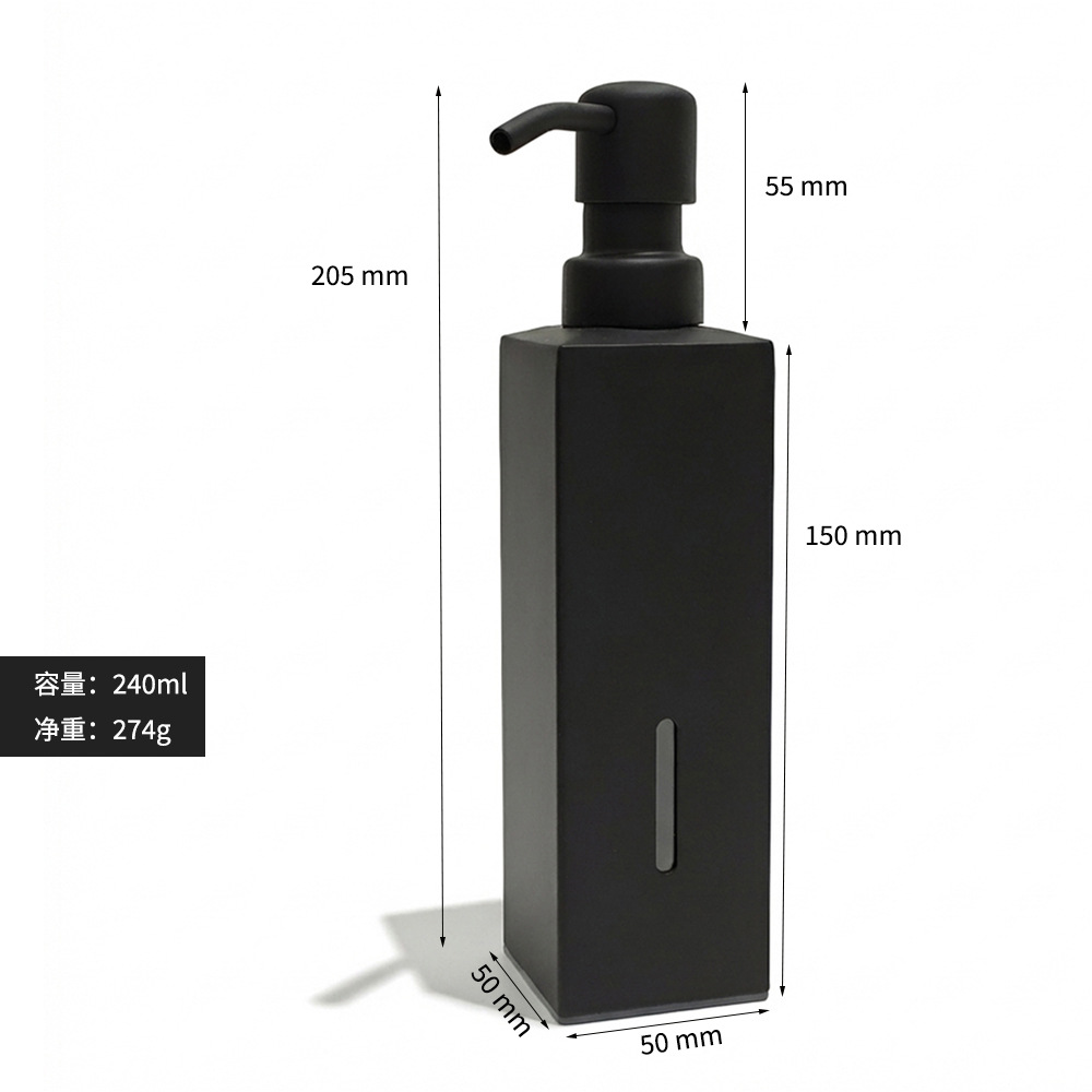 Dispensador de jabón de pared de acero inoxidable para baño de hotel transfronterizo, champú de baño, gel de ducha y dispensador de jabón