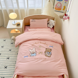 2025 New Nantong Patch Embroidery Kindergarten Kit Children's Three-Piece Quilt Core Baby