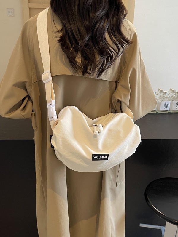 Nuevo bolso de hombro casual ligero de tela Oxford de gran capacidad simple y moderno, bolso de mensajero portátil al aire libre de moda