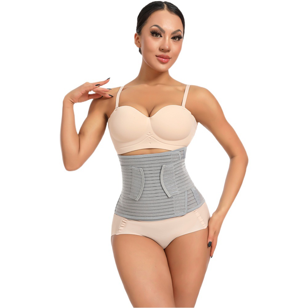 Faja deportiva transpirable de verano para mujer, cinturón abdominal de fibra de carbón de bambú, faja moldeadora posparto para dar forma al cuerpo