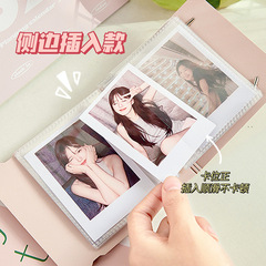 簡博迷你卡冊一宮格拍立得相冊人生照片相冊粉色少女感活頁收納本