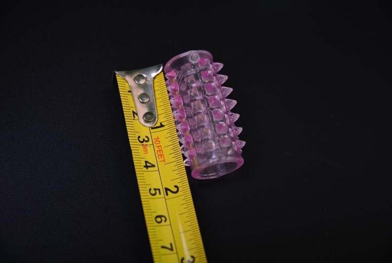 Caterpillar Crystal Delay Ring TPE Locking Sun Ring Adult Toy — detail image 58