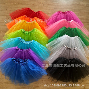 ���N40cm�����赸��������ȹ���ӾW����һ��ɫ���ﲼtutuȹ�W��ȹ