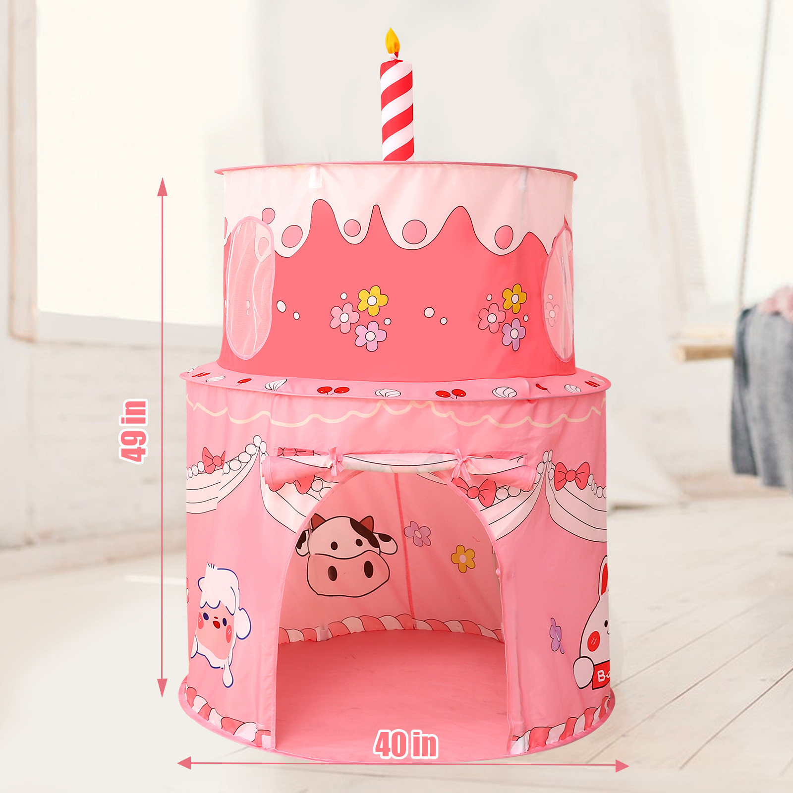 Tiendas de campaña para niños transfronterizas 3 - 6 años de edad casa interior niñas pastel de Navidad juguetes casa de juegos regalos para bebés caseros