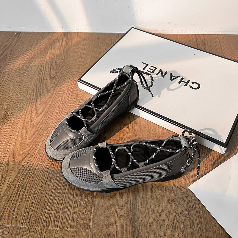 Cowhide Version~Soft-Soled Korean-Style Ballet Shoes 2026 New Niche Design Flat-Soled Casual Style Mary Jane Women's Shoes Cowhide Version~Soft-Soled Korean-Style Ballet Shoes 2026 New Niche Design Flat-Soled Casual Style Mary Jane Women's Shoes