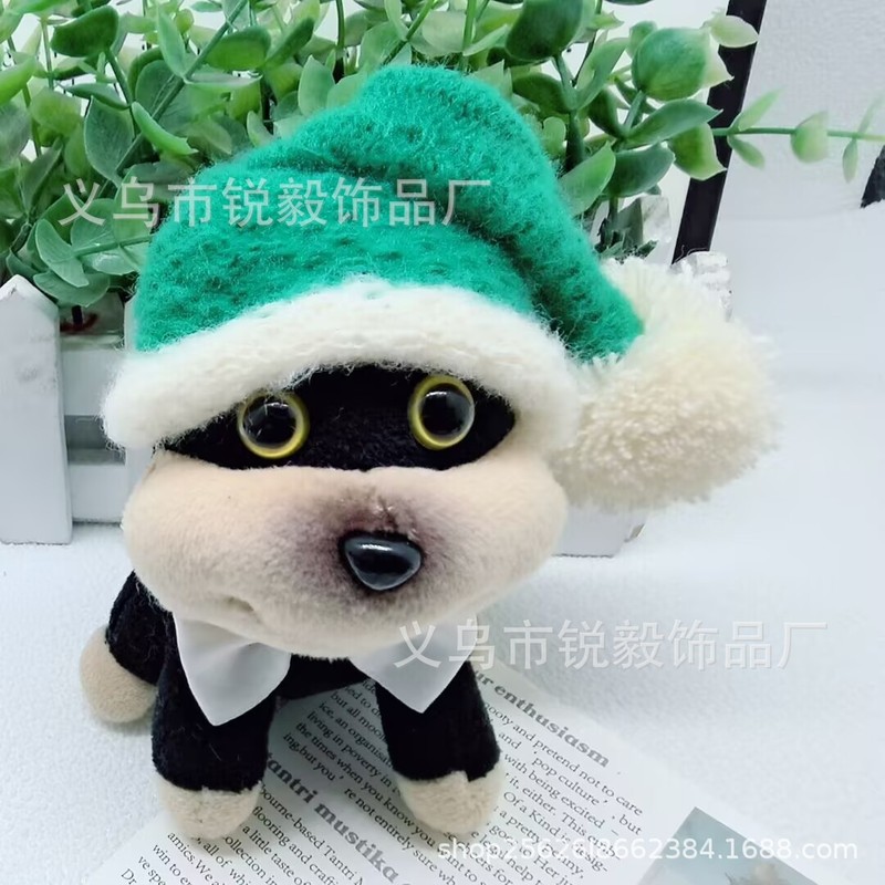 約15×8cm 人形帽子 ニット耳帽子 蜂犬人形 着せ替え服アクセサリー|undefined