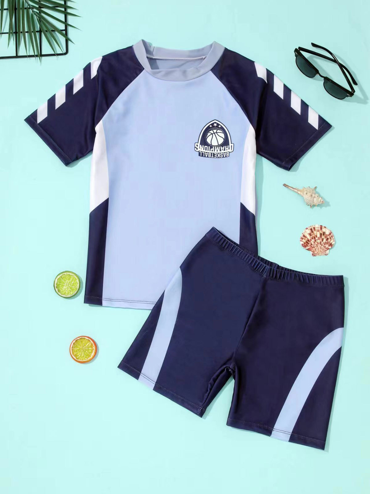 Traje de baño para niños, niño dividido 2024, nuevo traje de baño, niño grande, niño adolescente, traje de baño de verano, traje de baño