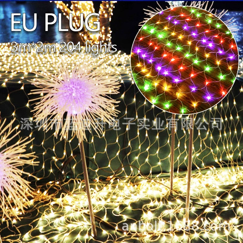 Солнечная Светодиодная лампа высокого и низкого напряжения для рыболовной сети на открытом воздухе, Рождественский торговый центр, украшение для детского дыхания, звезда, водонепроницаемые светодиодные фонари