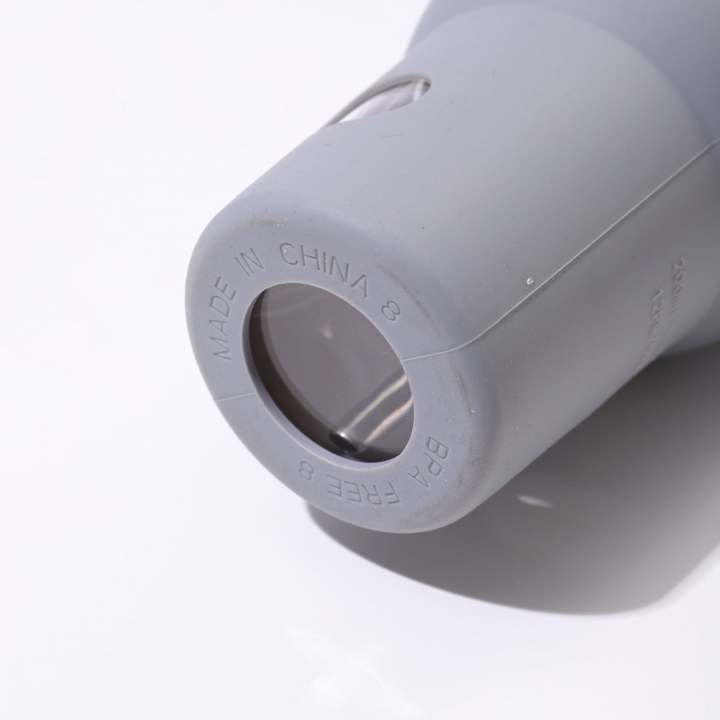 Taza de vidrio de 30oz, cubierta de silicona a prueba de caídas, taza de paja de gran capacidad con mango, taza de menú de hielo