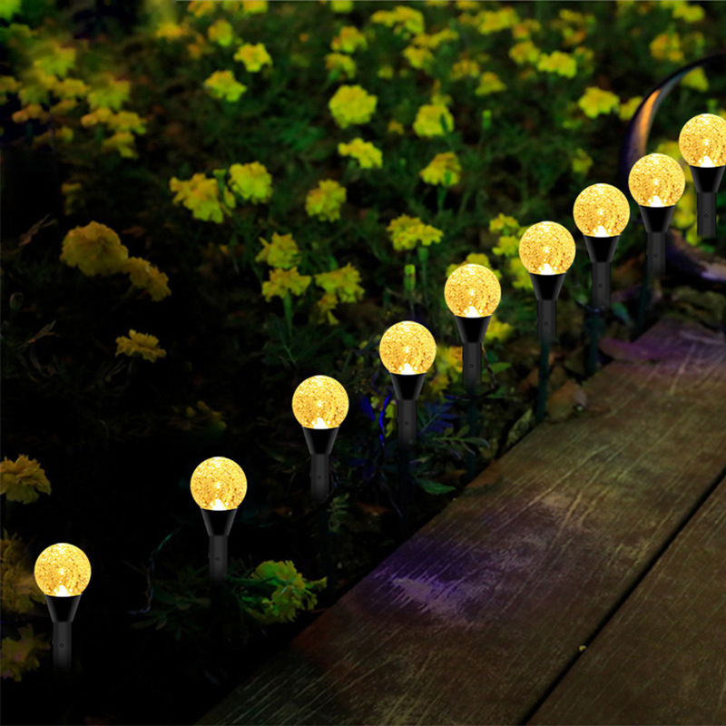 lámpara solar de césped lámpara exterior jardín impermeable lámpara decorativa correa de lámpara doméstica inducida cadena lámpara de suelo
